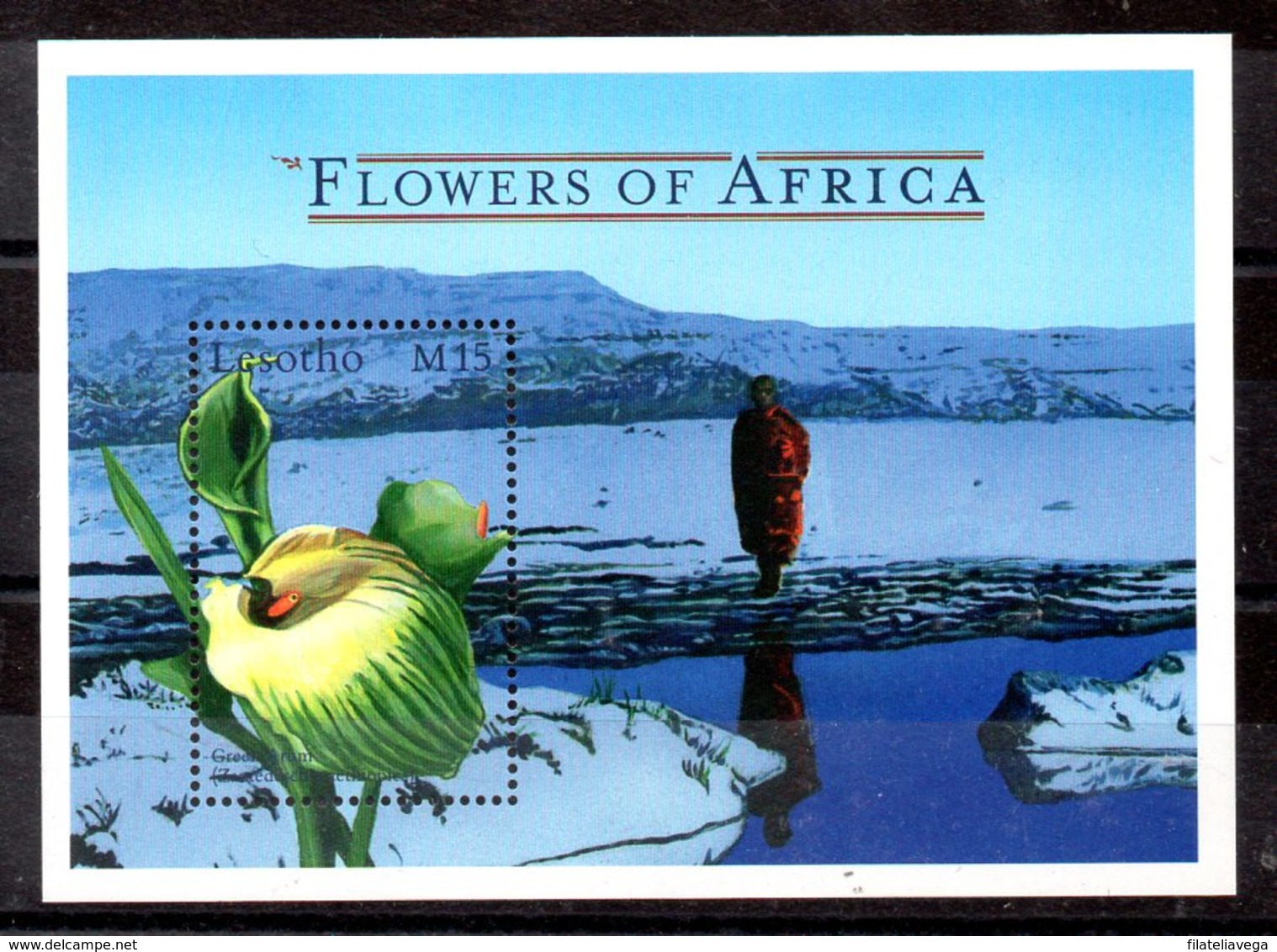 Hoja Bloque De Lesotho N ºYvert 164 **FLORES (FLOWERS) - Lesotho (1966-...)