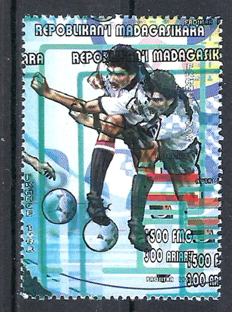 1998 Madagascar MNH - France FIFA World Cup Football Soccer - Austria Autriche - Error Erreur - 1998 – Frankreich