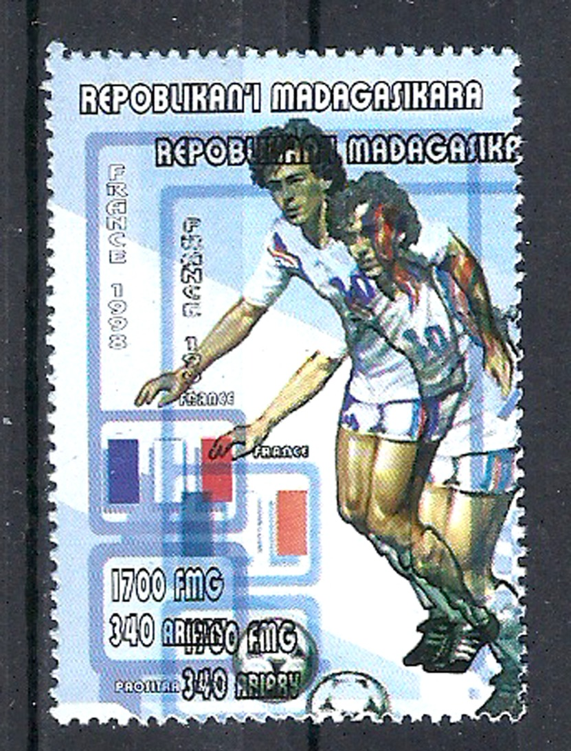 1998 Madagascar MNH - France FIFA World Cup Football Soccer - France - Error Erreur - 1998 – France