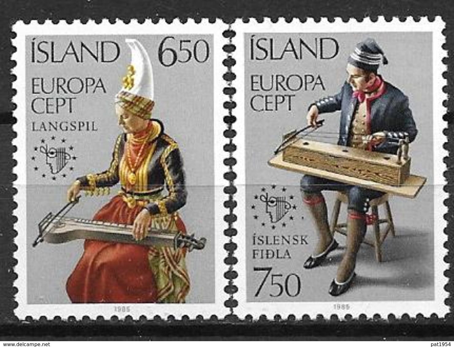 Islande 1985 N° 585/586 Neufs Europa Musique - Nuovi