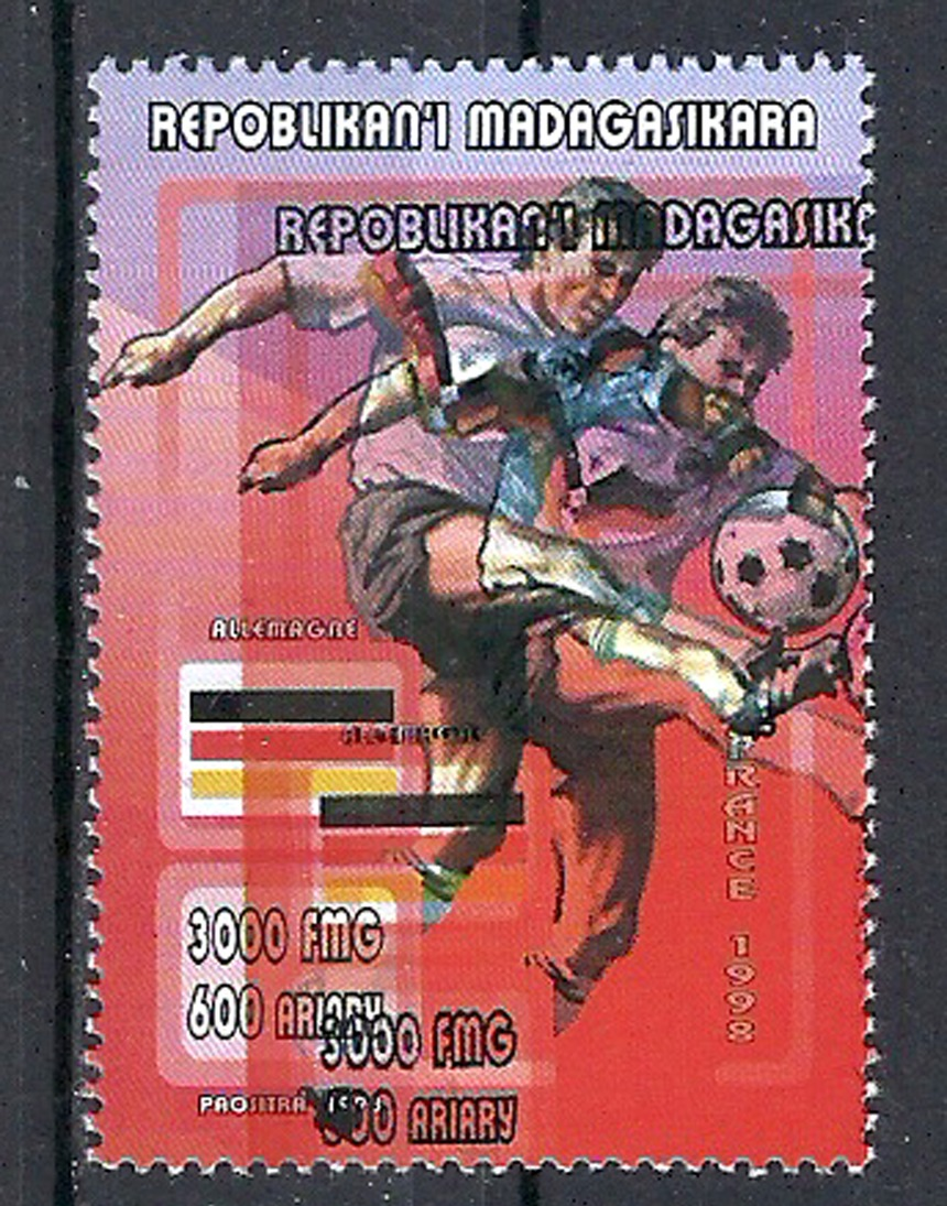 1998 Madagascar MNH - France FIFA World Cup Football Soccer - Germany Allemagne - Error Erreur - 1998 – France