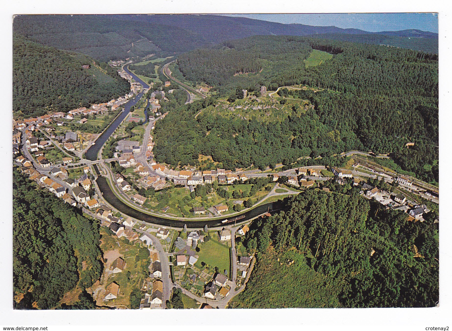 57 Lutzelbourg Vers Phalsbourg Vue Aérienne En 1987 Canal Péniche - Phalsbourg