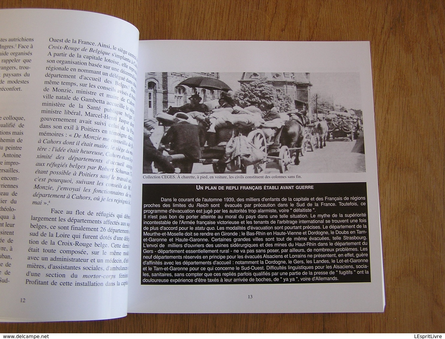 1940 LA BELGIQUE DU REPLI Guerre 40 45 Exode Population Hainaut Charleroi CRAB Mautauban Tarn Et Garonne Toulouse - Guerre 1939-45