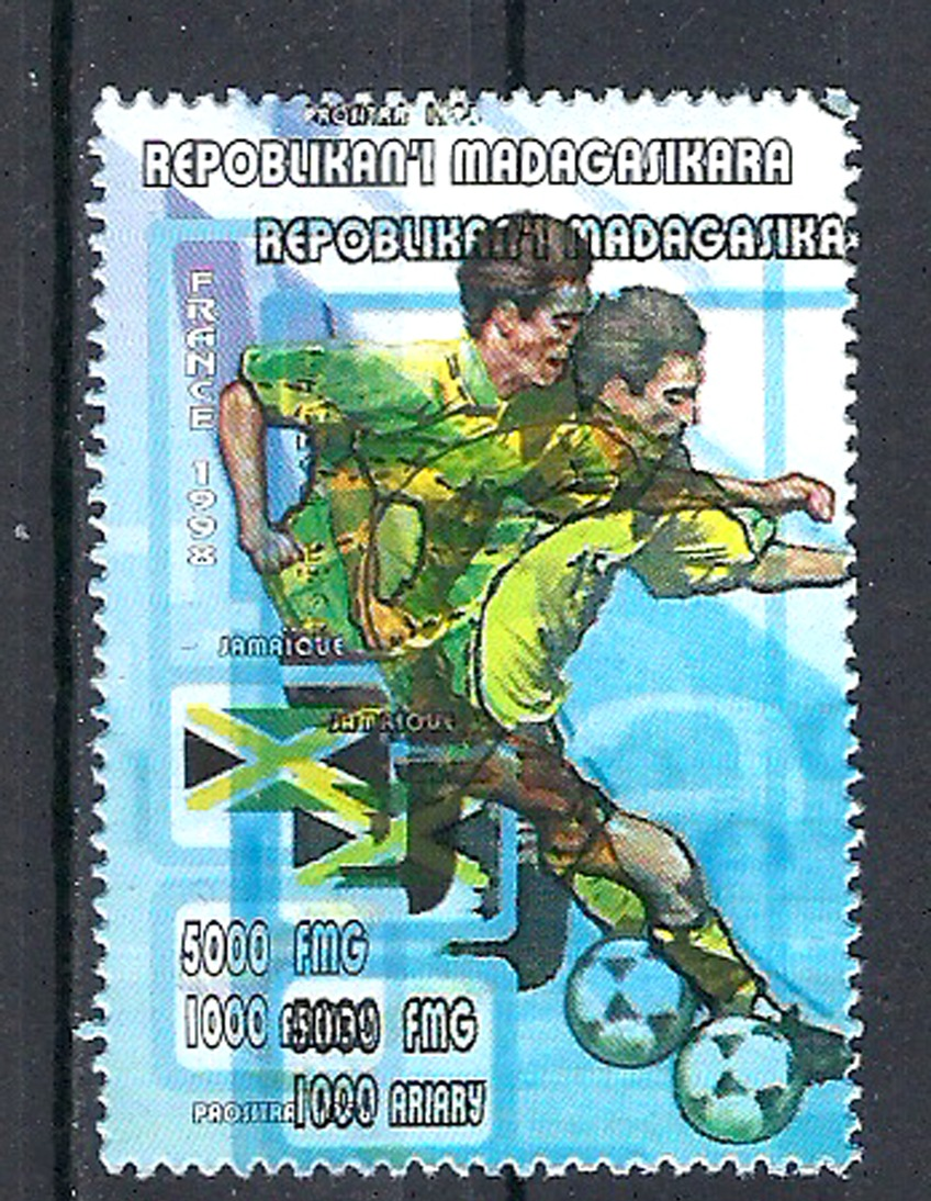 1998 Madagascar MNH - France FIFA World Cup Football Soccer - Jamaica Jamaique - Error Erreur - 1998 – France