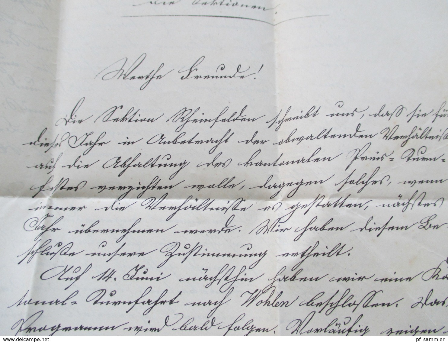 Schweiz 1874 Dokument / Gedruckter Brief Zofingen Der Vorstand Des Aarg. Kantonal Turnvereins - Storia Postale