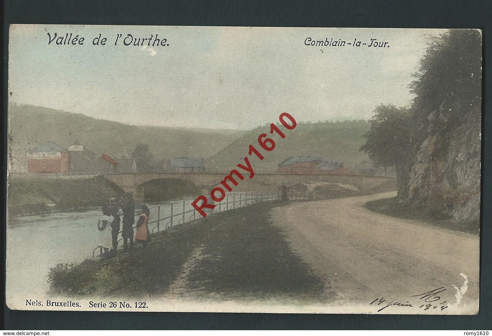 Comblain-la-Tour - Vallée De L'Ourthe. Nels Série 26 N°122 En Couleur. Animée. Circulé En 1904.  2 Scans. - Comblain-au-Pont