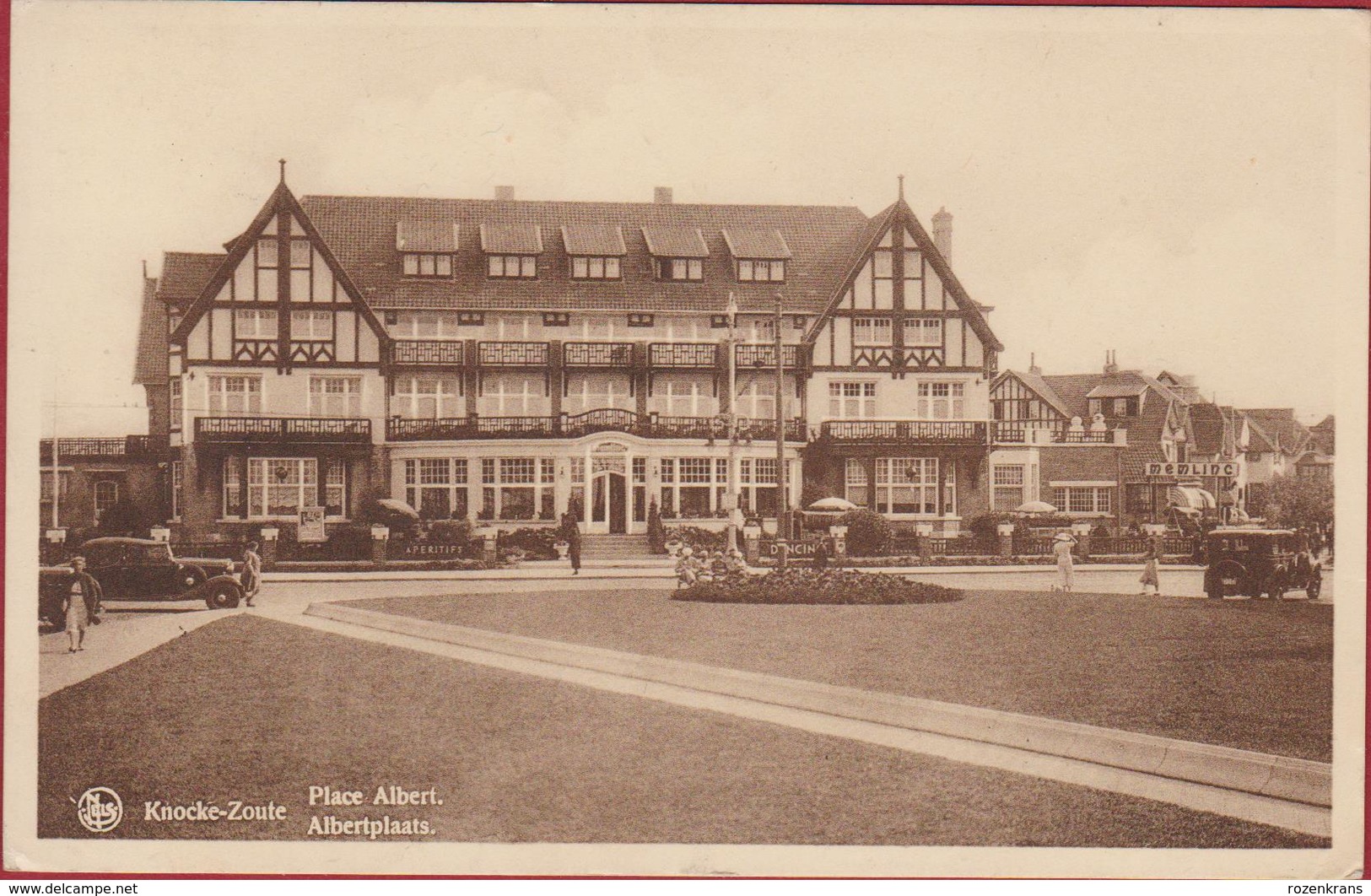 Knokke Knocke Zoute Place Albert Albertplaats Voiture Oldtimer ZELDZAAM (In Zeer Goede Staat) - Knokke