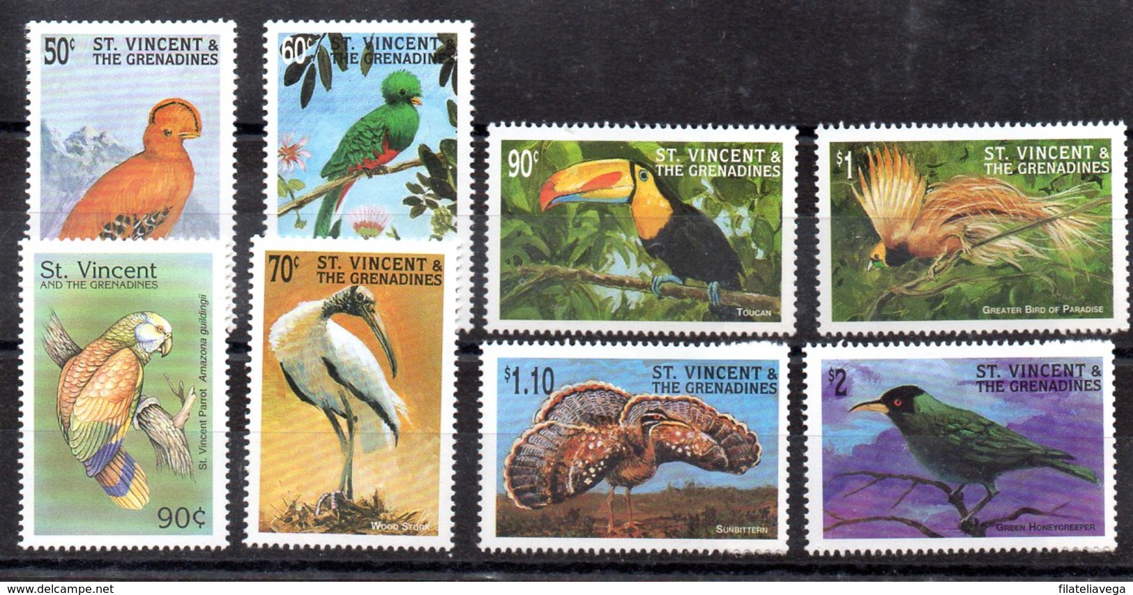 Serie De San Vicente Y Granadinas N ºYvert 3537/44 ** PAJAROS (BIRDS) - St.Vincent Y Las Granadinas