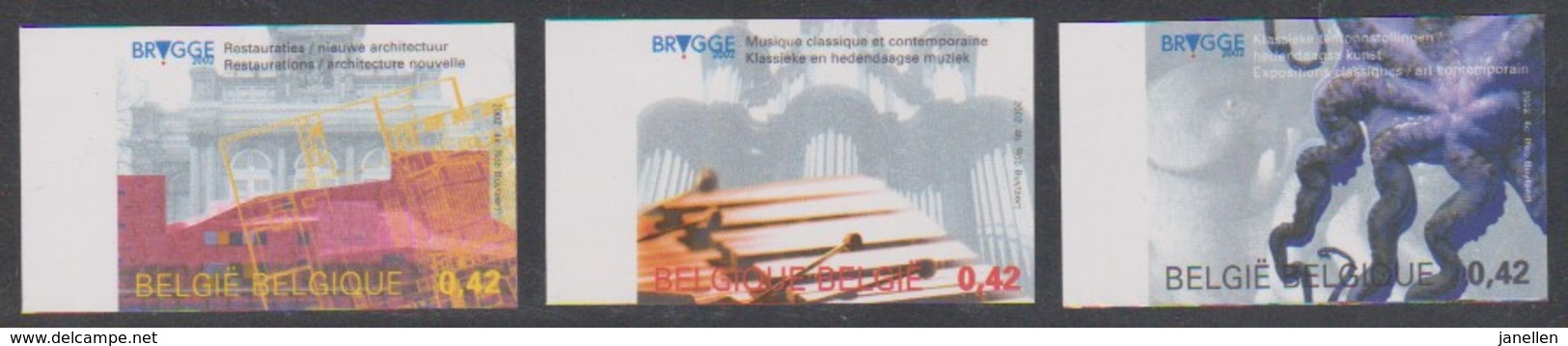 3058/60 - Brugge 2002- Ongetand Met Nr - Non Dentelé Avec N° - Ocb = 30,00 Euro - Other & Unclassified