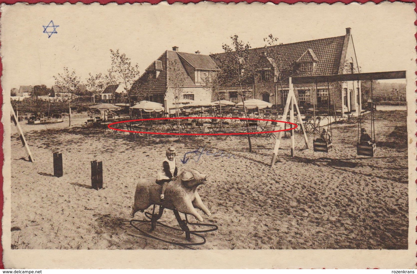 Knokke Knocke Zoute Place Oosthoek Au Labyrinthe ZELDZAAM (grote Horizontale Kreuk) - Knokke