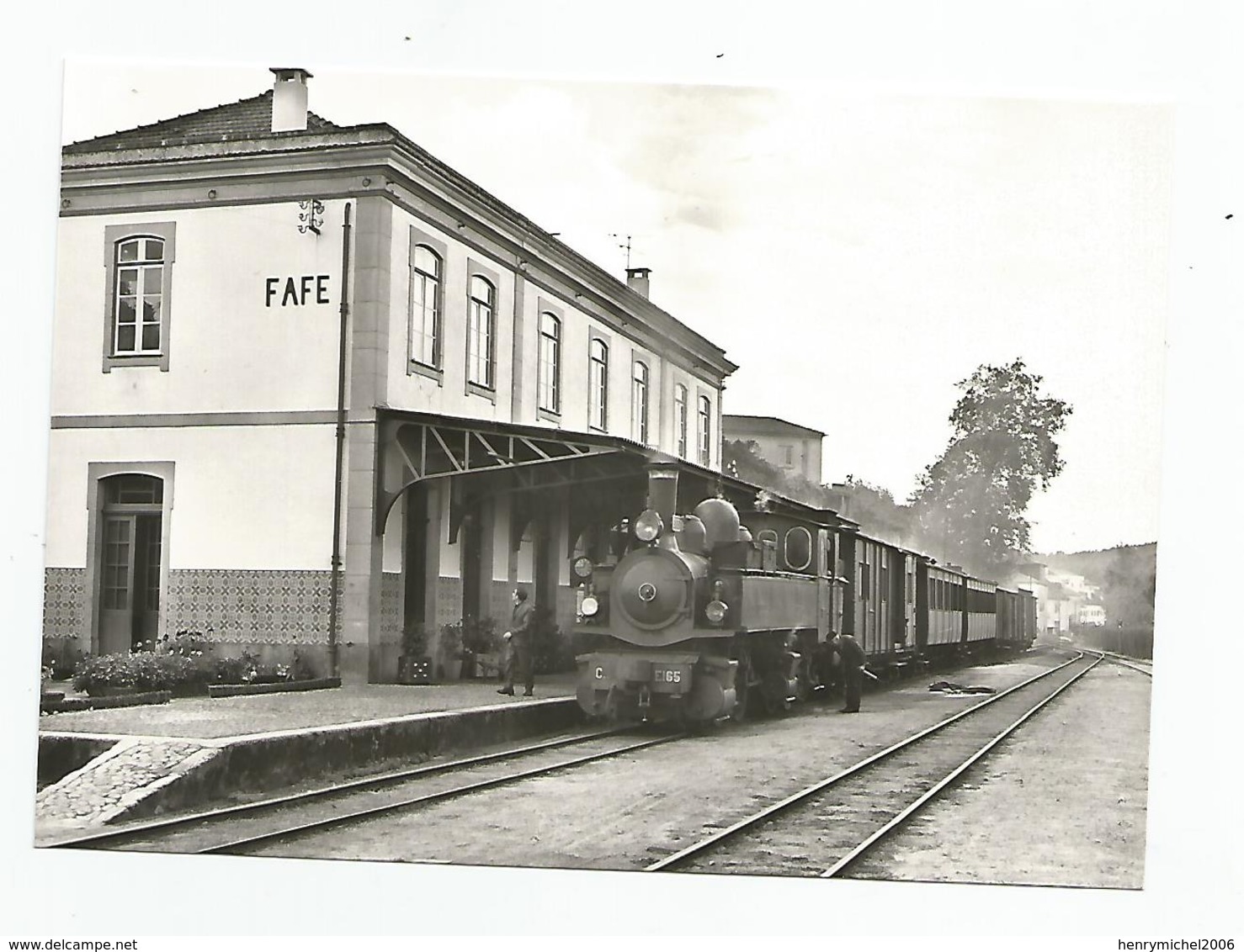 Portugal Porto Linha Lousado Fafe Train Au Terminus De Fafe 1973, Cpm - Porto