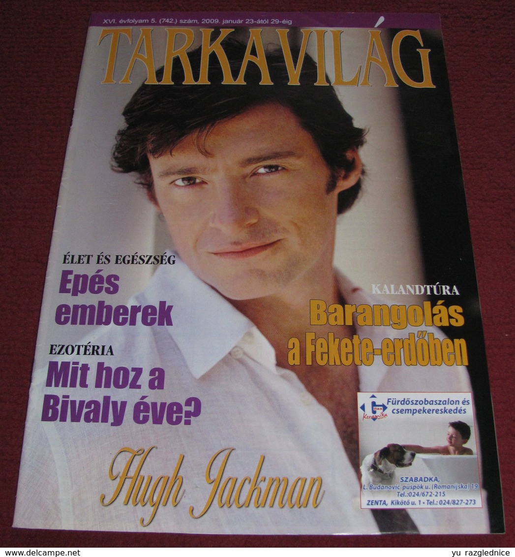 Hugh Jackman TARKA VILAG Serbian January 2009 VERY RARE - Magazines