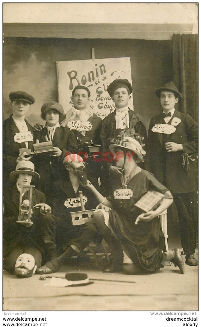 WW 51 CHALONS-SUR-MARNE. Ecole Nationale D'Arts Et Métiers Avec Déguisements De Ronin Et Sa Clique 1922 - Châlons-sur-Marne