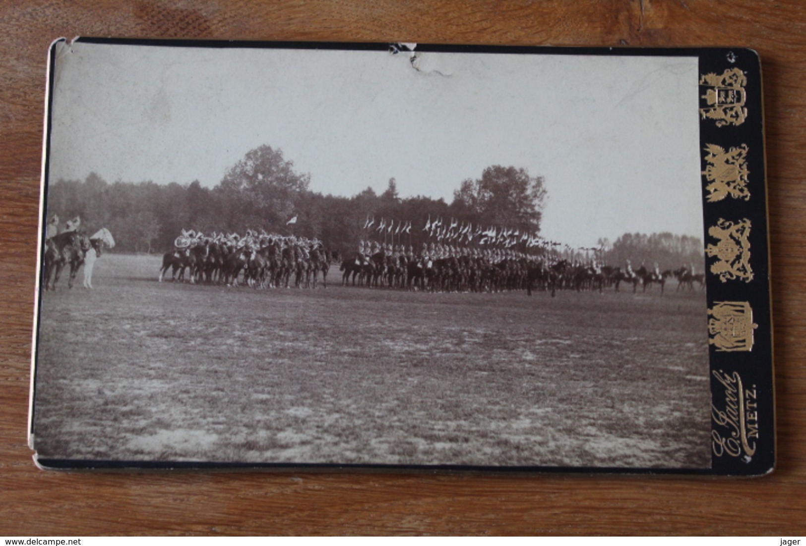 Photo Annexion Alsace Lorraine Regiment De Dragons Allemand à Metz Vers 1900 1914 - Guerra, Militares