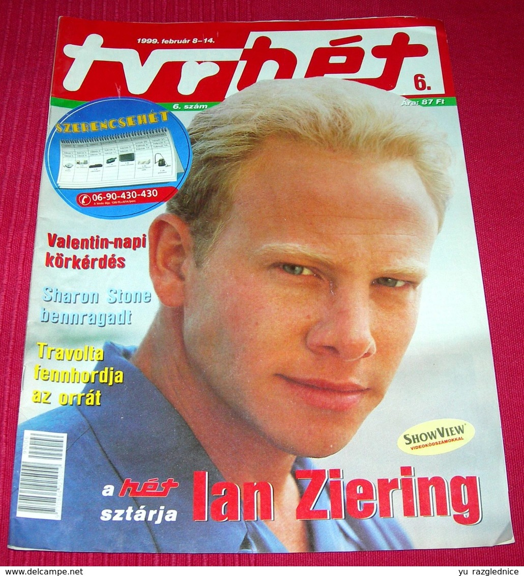 Ian Ziering TVR HET Hungarian February 1999 RARE - Magazines