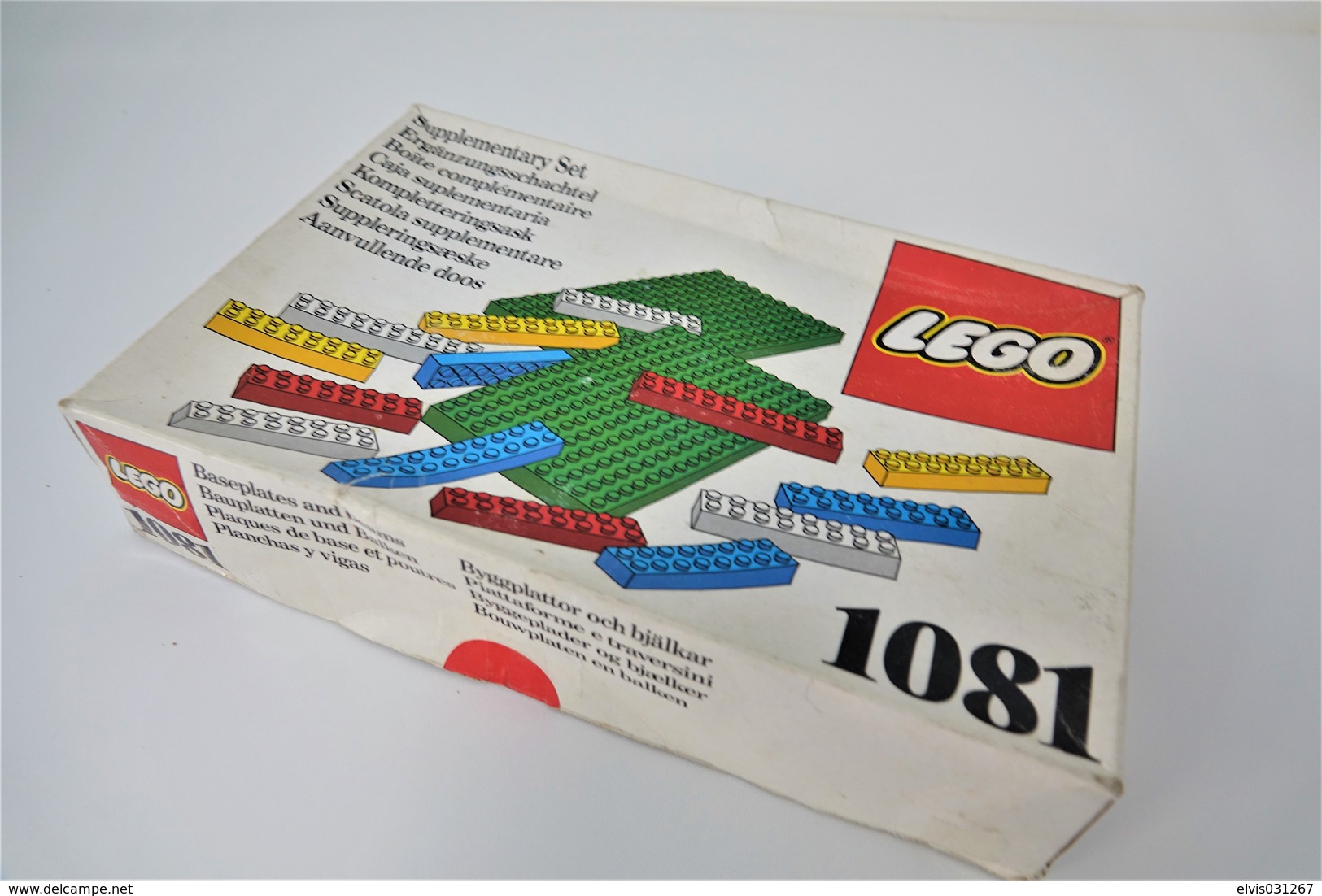 LEGO - 1081 Supplementary Box - Very Rare - Original Box - Original Lego 1976 - Vintage - Kataloge