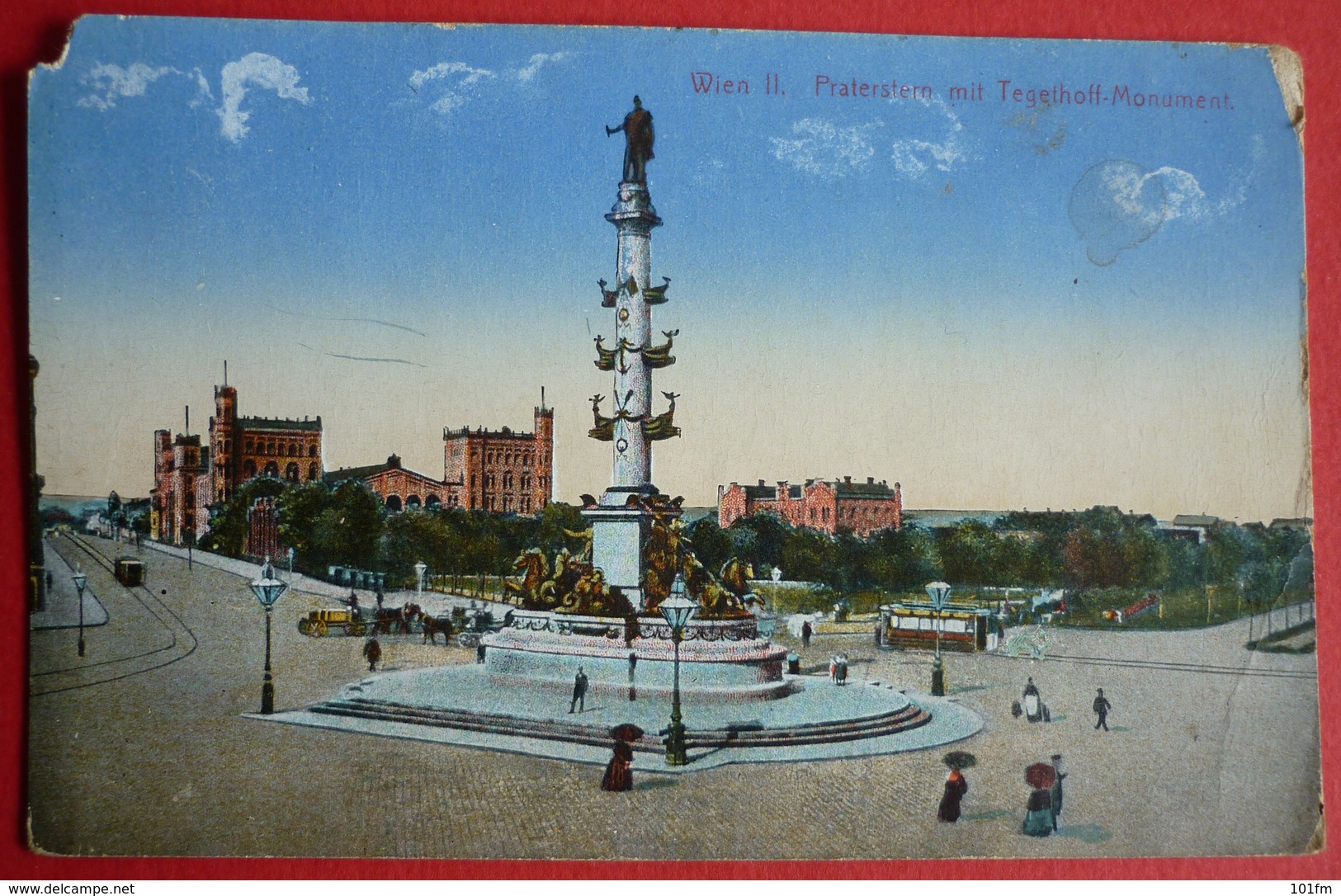 WIEN - PRATER , TEGETHOFF MONUMENT , MILITARZENSUR - Prater