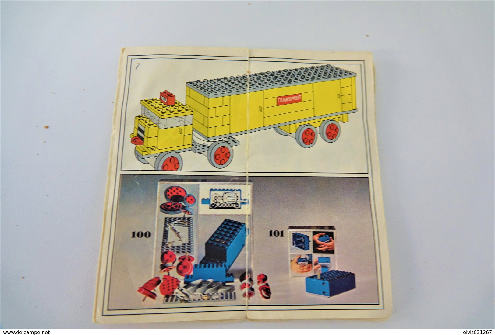 LEGO - 335 Yellow Transport Truck - Original Lego 1967 - Vintage - Catalogs