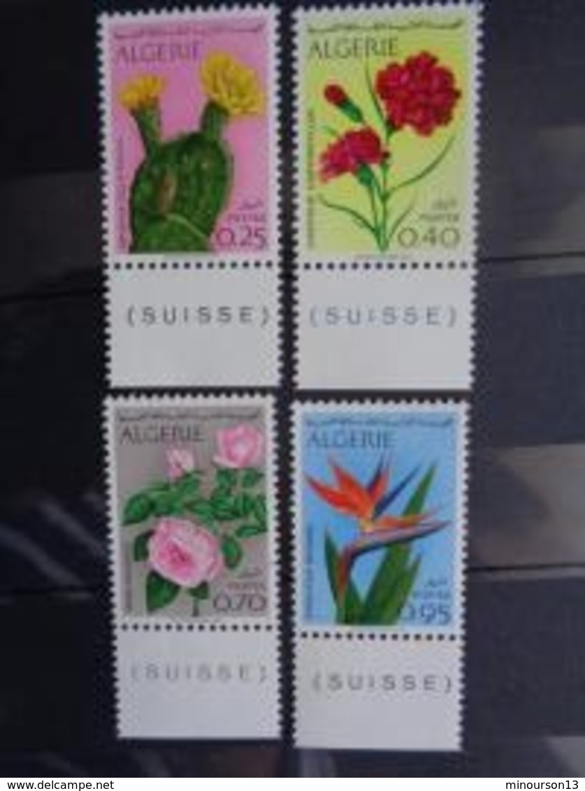 ALGERIE 1969 N° 484 à 487 ** - FLEURS DIVERSES - Algérie (1962-...)