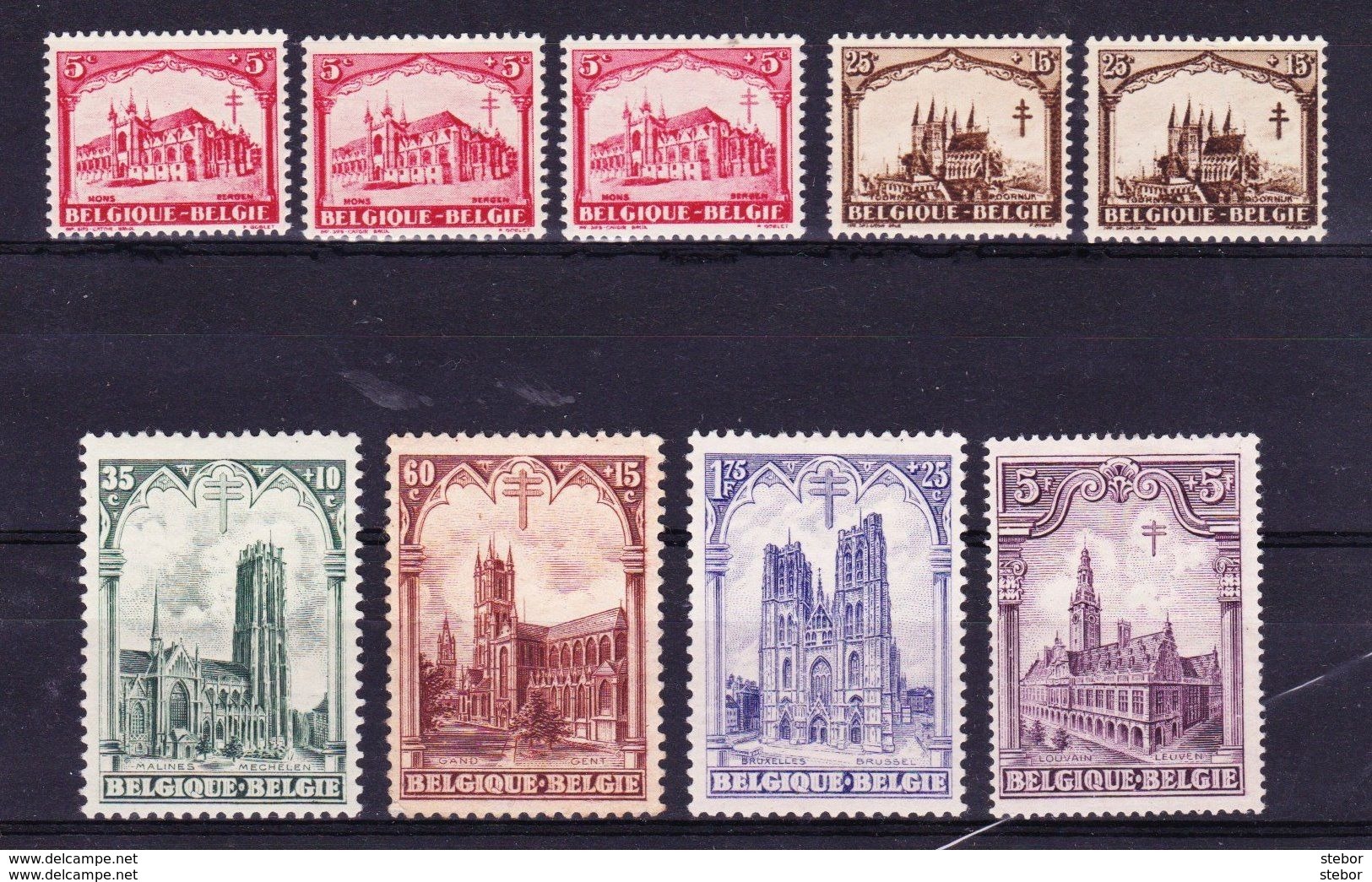 België 1928 Nr 267/72 * ,zeer Mooi Lot Krt 3507, KOOPJE ,   Zie Ook Andere Mooie Loten - Collections (sans Albums)