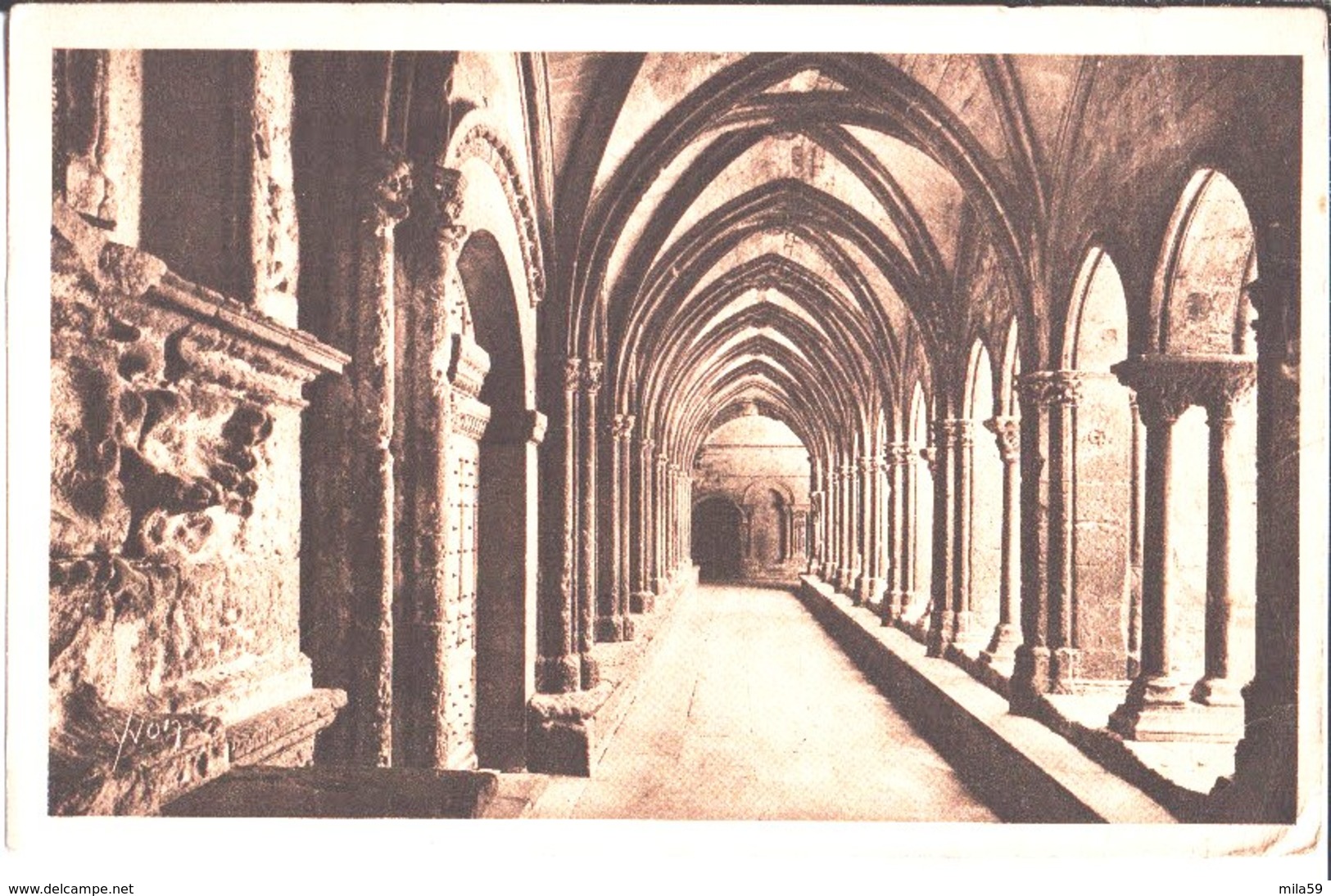 La Douce France. Arles. Intérieur Du Cloître De St Trophime. De J. Toubet à Melle Laignel à Lille. 1933. - Arles