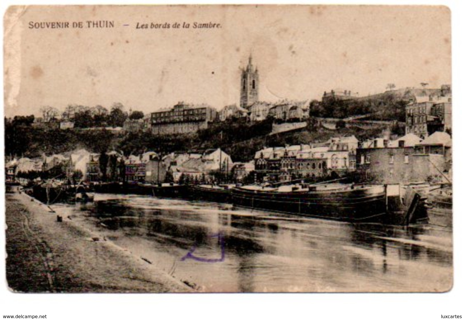 SOUVENIR DE THUIN. LES BORDS DE LA SAMBRE - Thuin