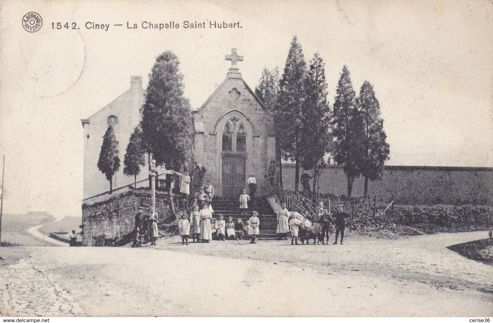 Ciney La Chapelle Saint-Hubert Circulée En 1912 - Ciney