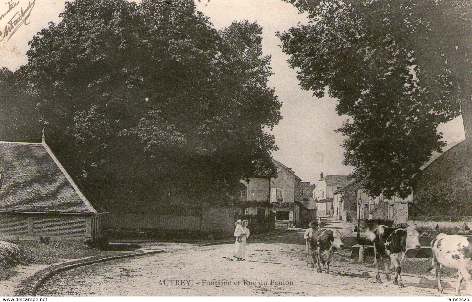 (Hte Saone)  CPA  Autrey  Rue Du Paulon (Bon Etat) - Autres & Non Classés