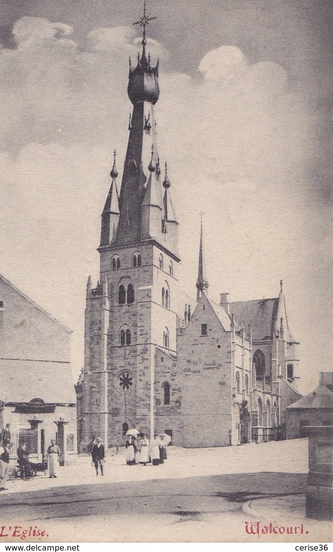 Walcourt L'Eglise Circulée En 1908 - Walcourt