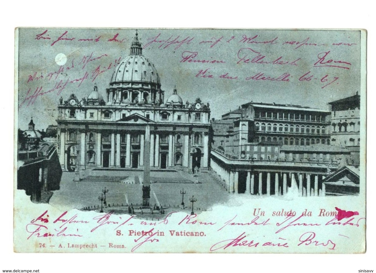 1900 Roma - S. Petro In Vaticano - San Pietro