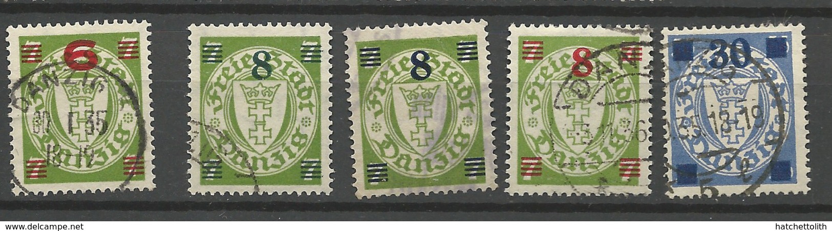 Danzig  1934  Mi.Nr.: 240-242  Coat Of Arms . Set Cancelled O - Other & Unclassified