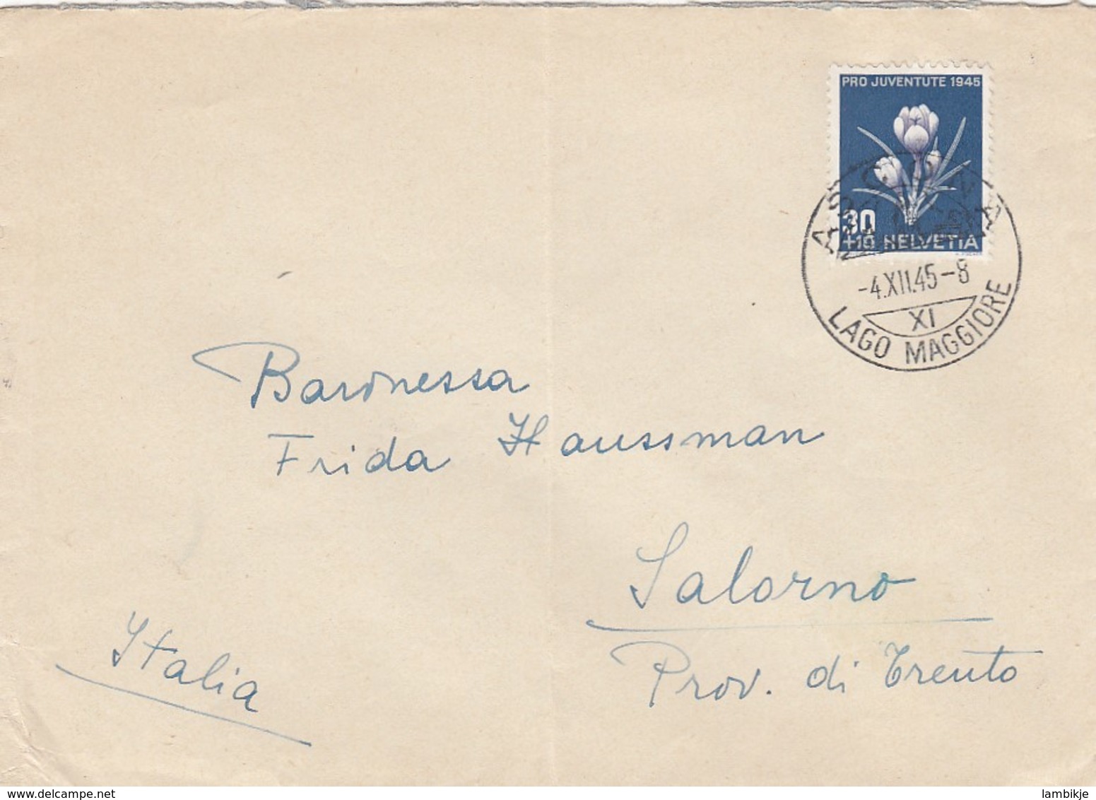 Schweiz Brief 1945 - Briefe U. Dokumente