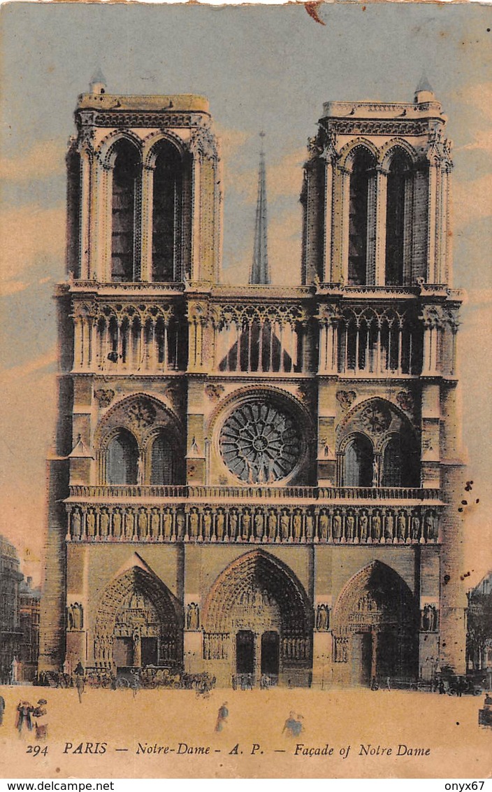 Carte Postale PARIS (75) Cathédrale Notre-Dame (Eglise-Religion)  4 ème Arrondissement - Eglises