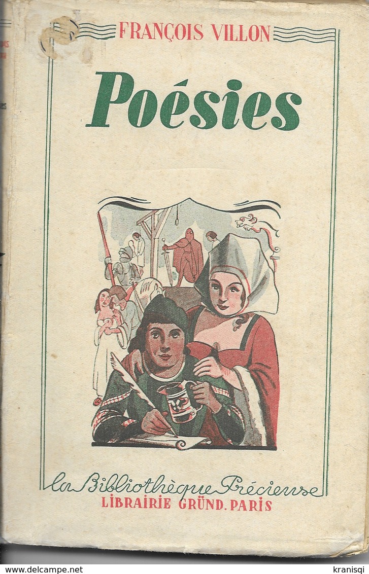 Livre ,  Poésies  François Villon - Franse Schrijvers