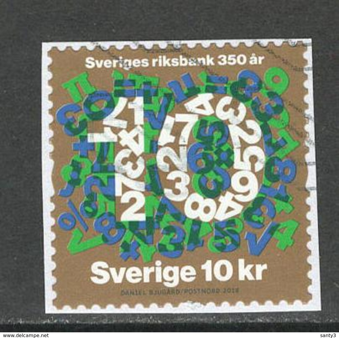Zweden, Yv 3194 Jaar 2018,   Gestempeld Op Papier - Gebraucht