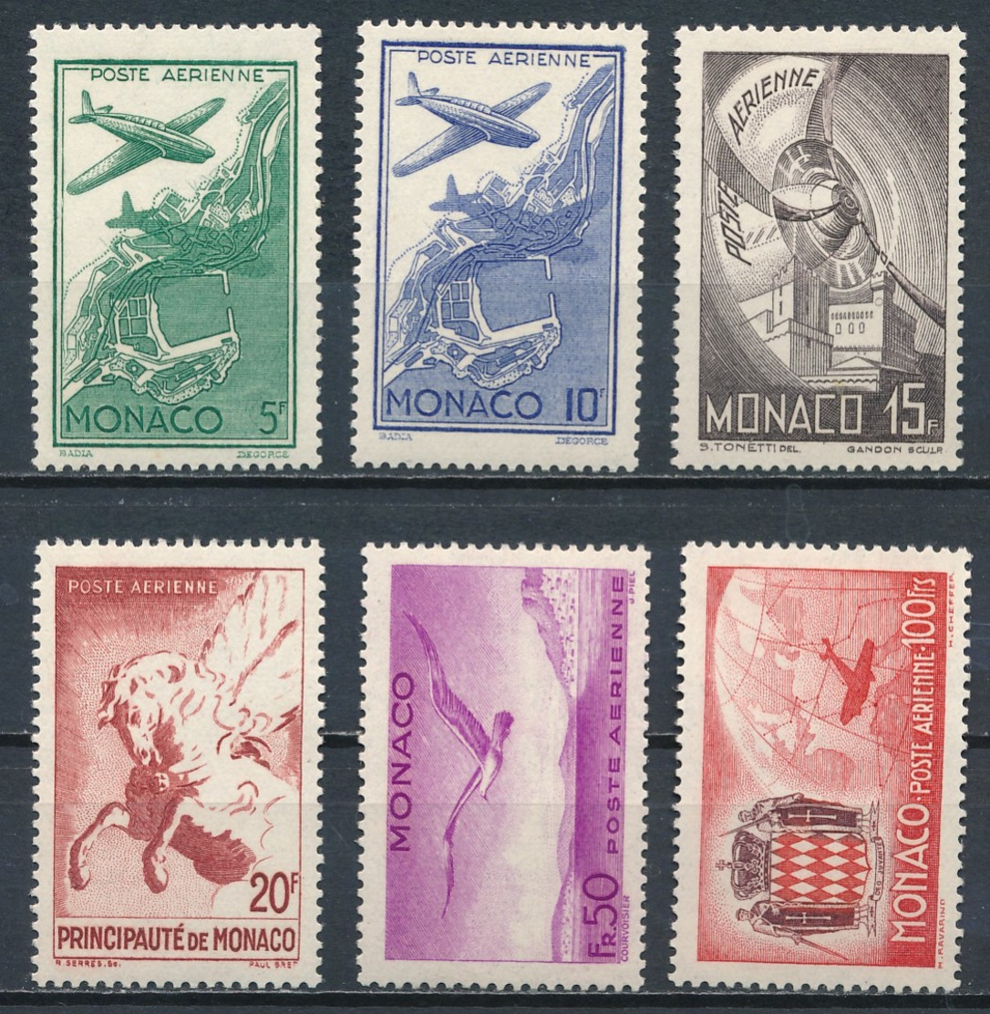 °°° MONACO - Y&T N°2/7 PA - 1941 MNH °°° - Unused Stamps