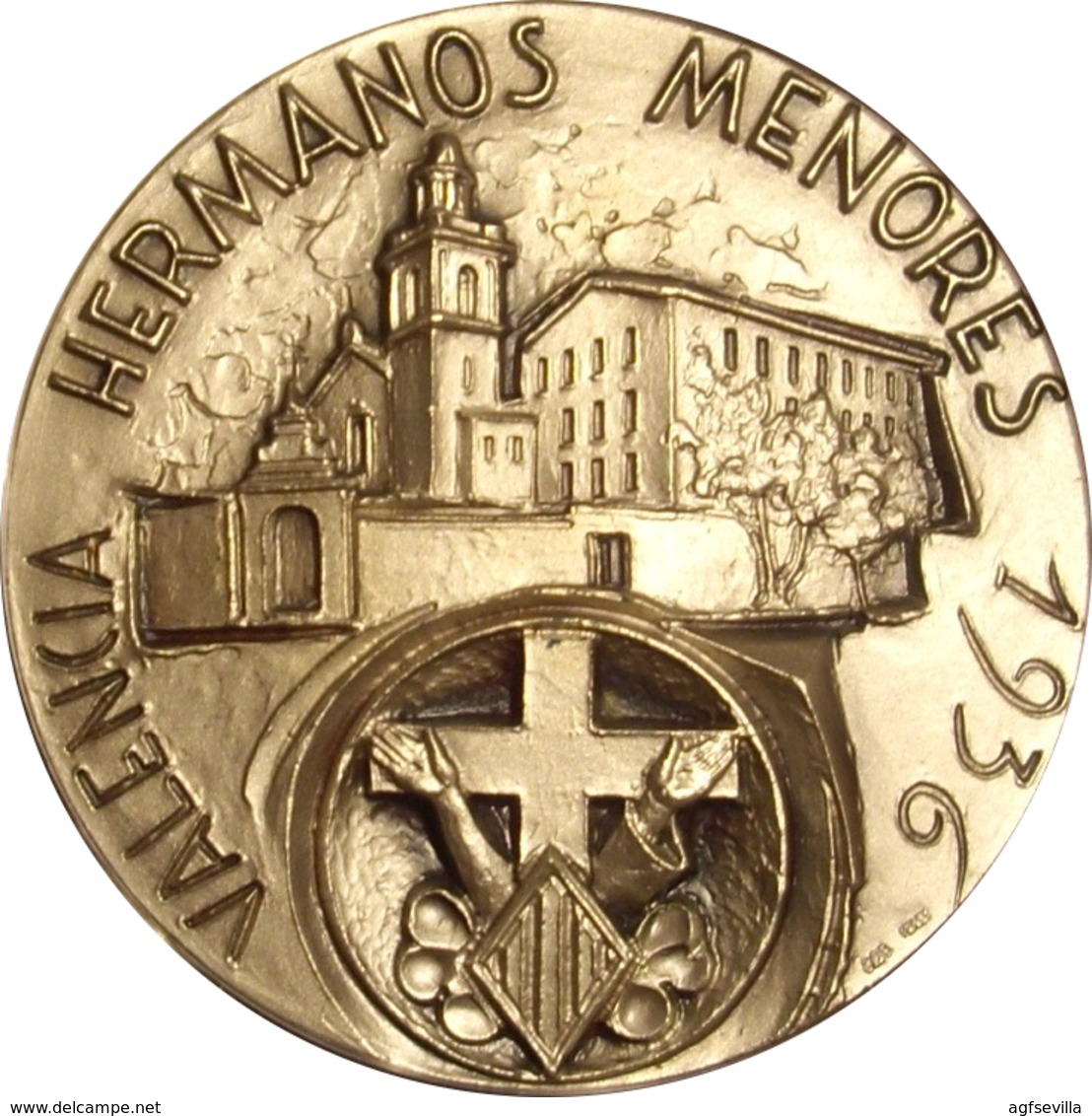 MEDALLA BEATIFICACIÓN MÁRTIRES HERMANOS MENORES FRANCISCANOS. VALENCIA 2001. METACRILATO. ESPAGNE. SPAIN MEDAL - Profesionales/De Sociedad