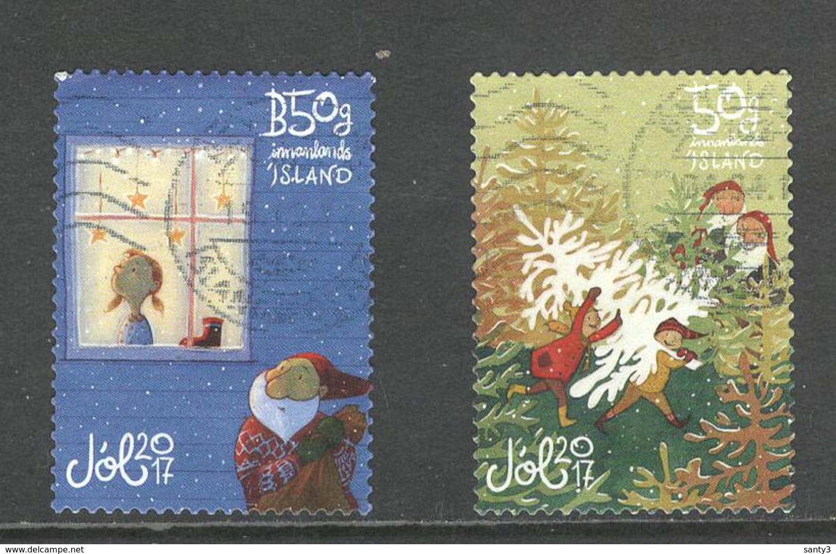 Ijsland, Yv 1469-70 Jaar 2017,  Gestempeld - Oblitérés