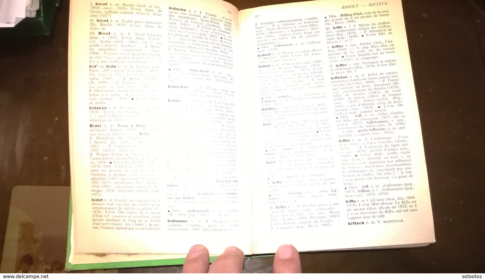 DICTIONNAIRE DES ARGOTS Par Gaston ESNAULT, Ed. LAROUSSE Paris 1965  Avec 644 Pgs, En Très Bon état - Rare Livre - Woordenboeken