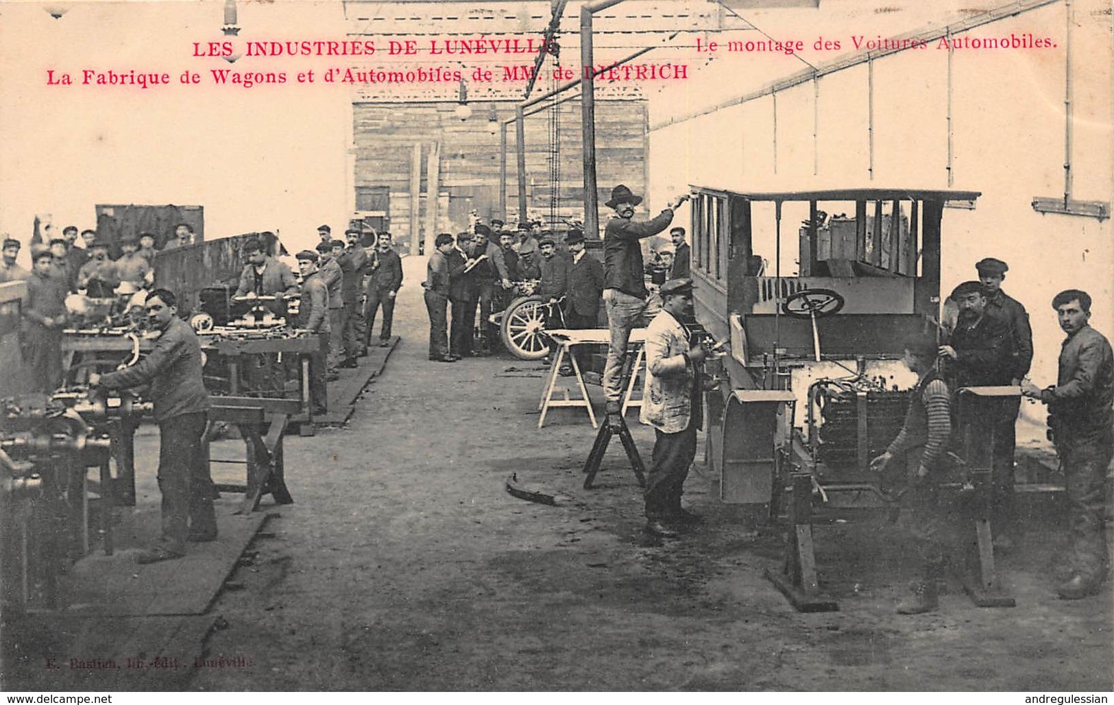 CPA LES INDUSTRIES DE LUNEVILLE - La Fabrique De Wagons Et D' Automobiles De M. De DIETRICH - Luneville