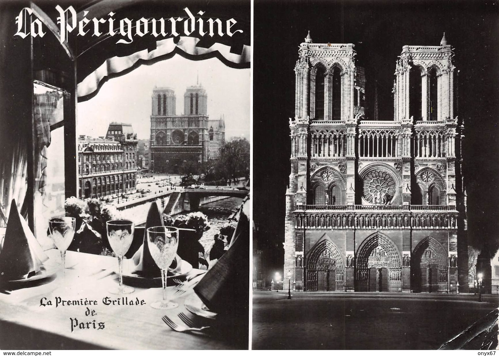 GRAND FORMAT PARIS (75) Cathédrale Notre-Dame 1163-1260 Et Restaurant "la Périgourdine Eglise-Religion - Eglises