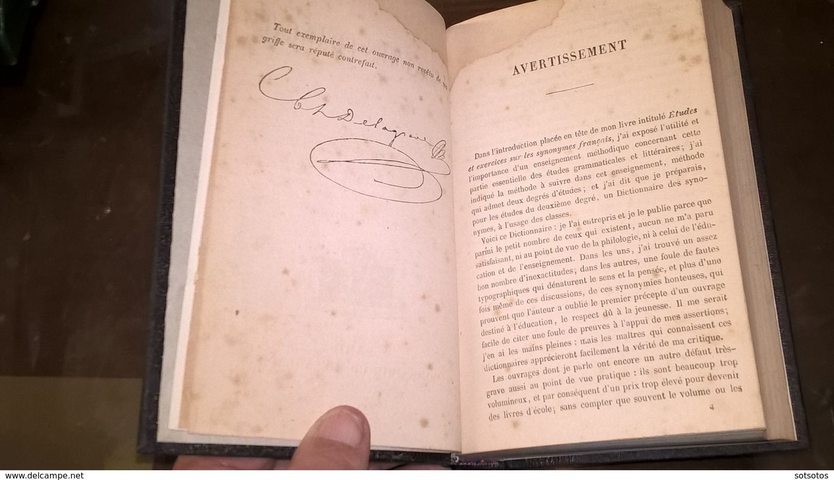 NOUVEAU DICTIONNAIRE DES SYNONYMES FRANCAIS Par A.-L. SARDOU - Paris LIBRAIRIE DELGRAVE 1887 Avec 580 Pgs, En Très Bon é - Wörterbücher