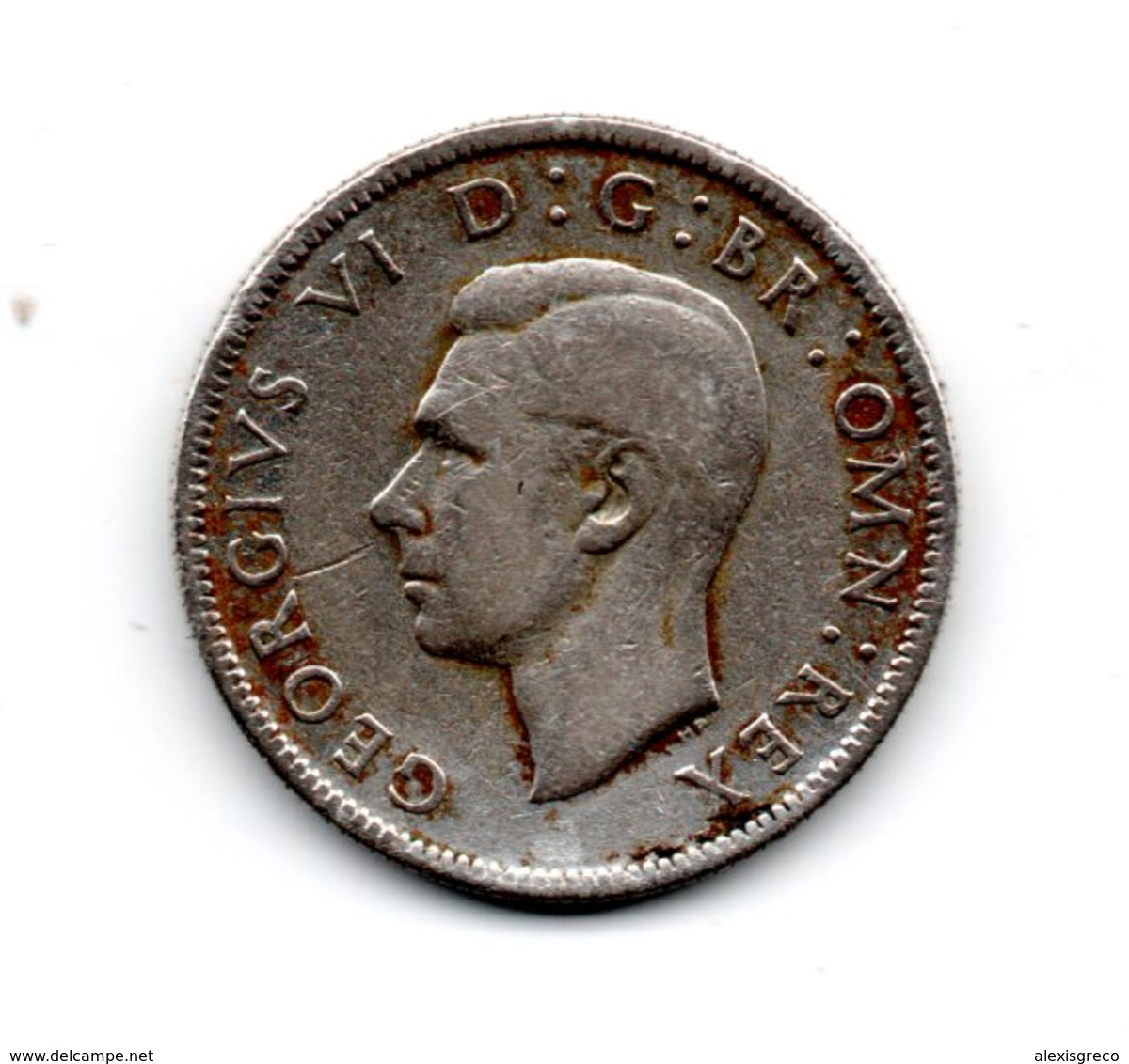 Great Britain 1946 GEORGE VI   TWO SHILLINGS (FLORIN)  USED CONDITION. (DH08) - Other & Unclassified