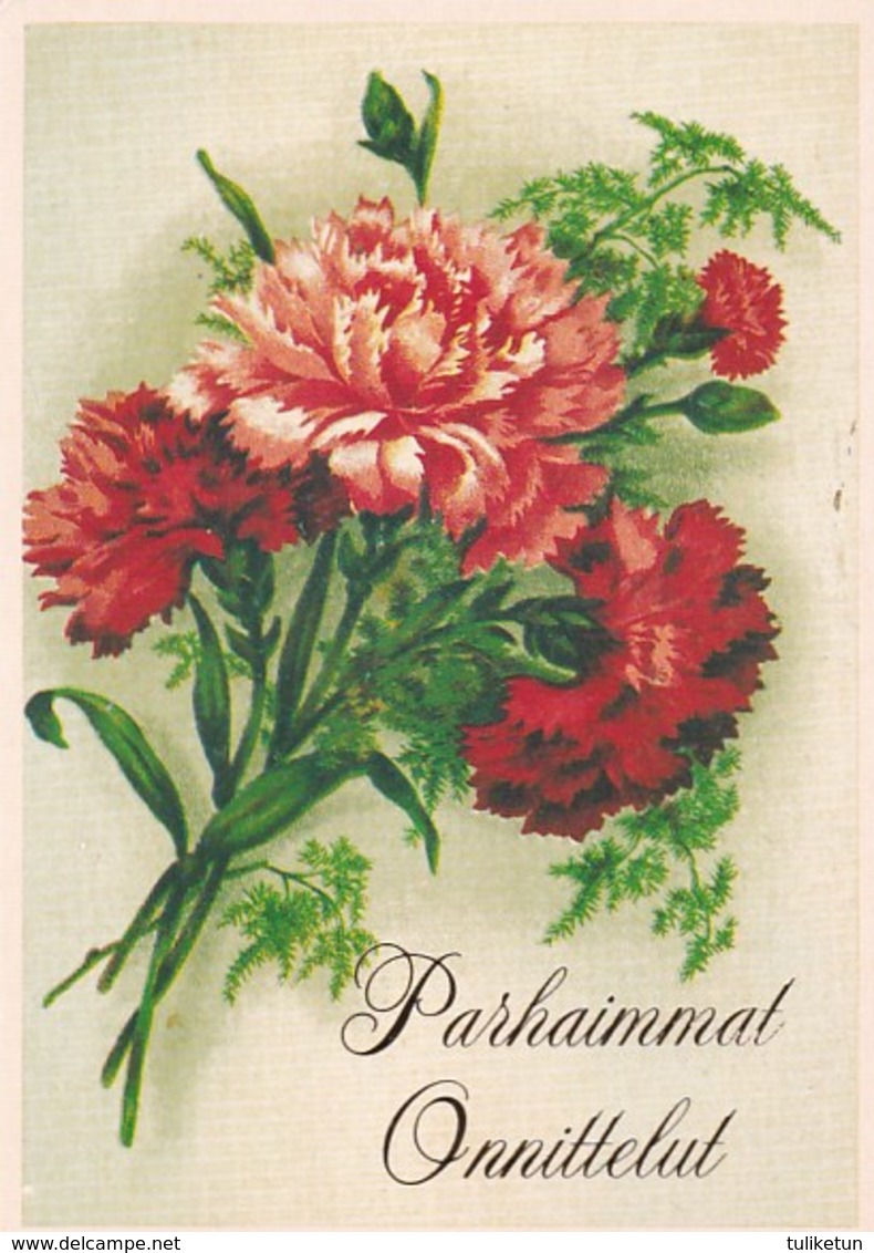 Postal Stationery - Flowers - Carnations - Red Cross 1993 - Suomi Finland - Postage Paid - Interi Postali