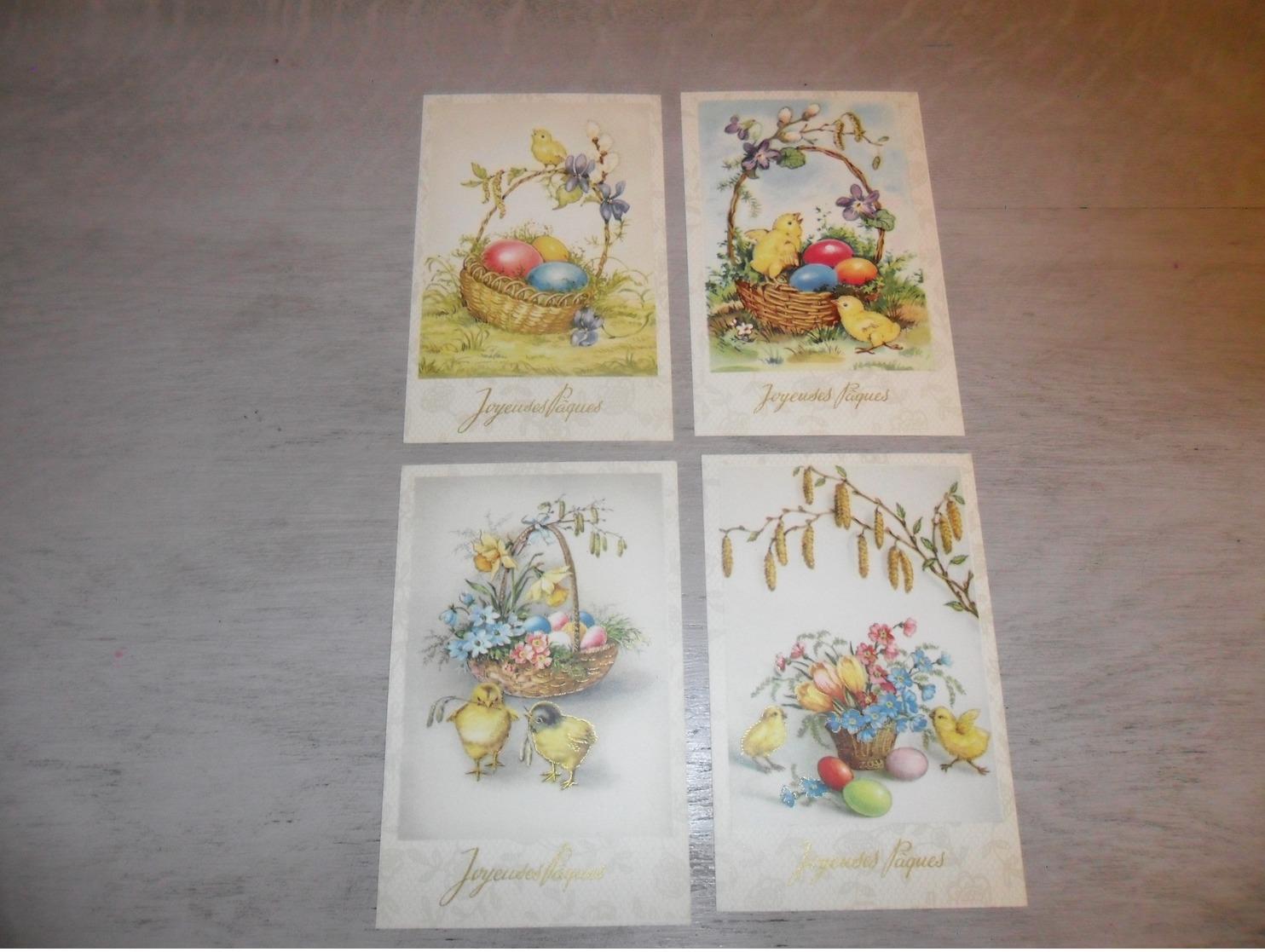 Beau Lot De 60 Cartes Postales De Fantaisie  Pâques   Mooi Lot 60 Postkaarten Van Fantasie  Pasen -  60 Scans - 5 - 99 Postkaarten