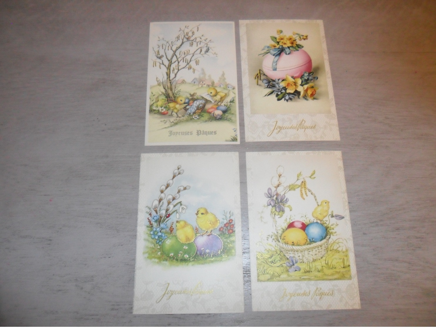 Beau lot de 60 cartes postales de fantaisie  Pâques   Mooi lot 60 postkaarten van fantasie  Pasen -  60 scans