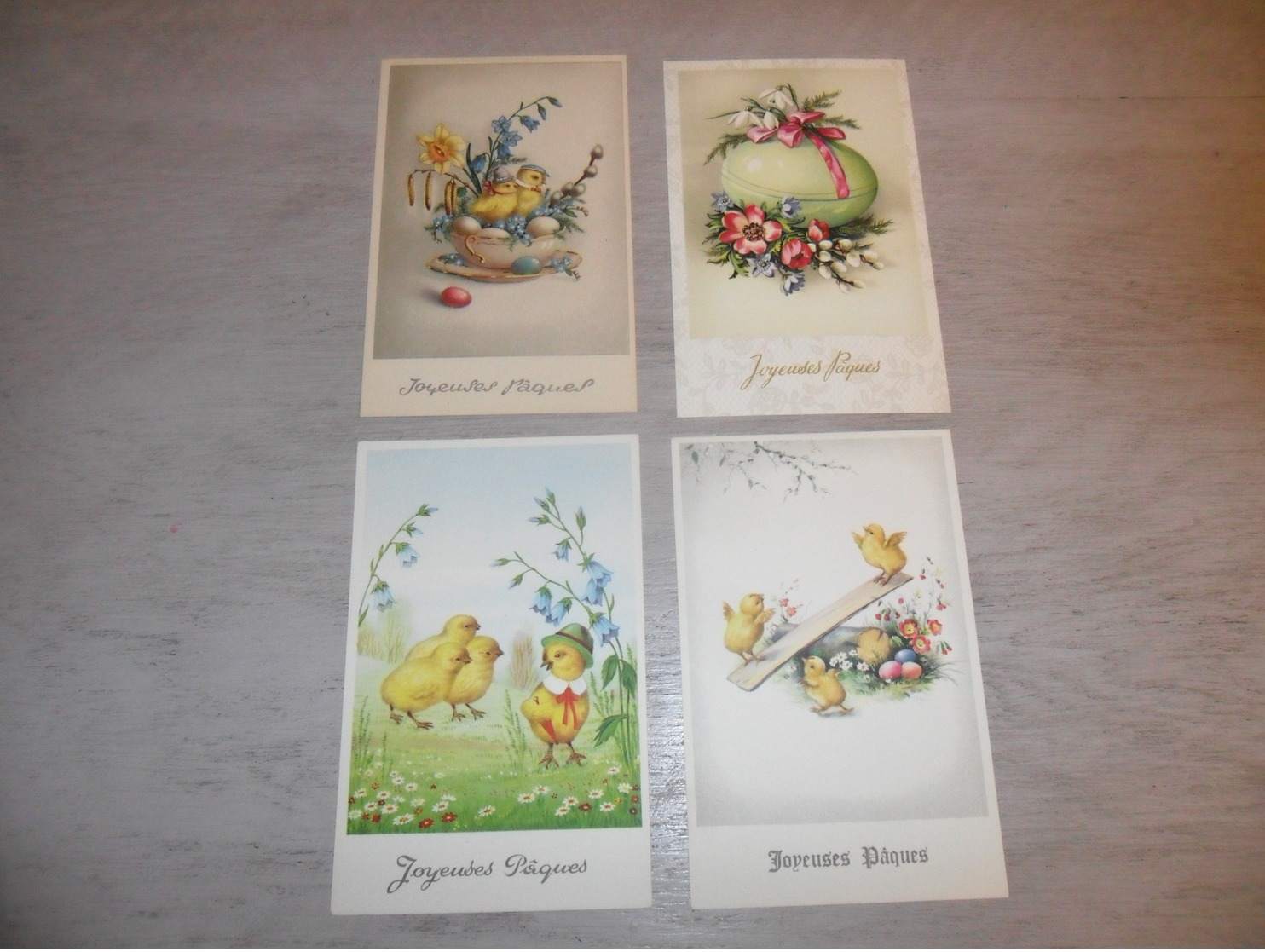 Beau lot de 60 cartes postales de fantaisie  Pâques   Mooi lot 60 postkaarten van fantasie  Pasen -  60 scans