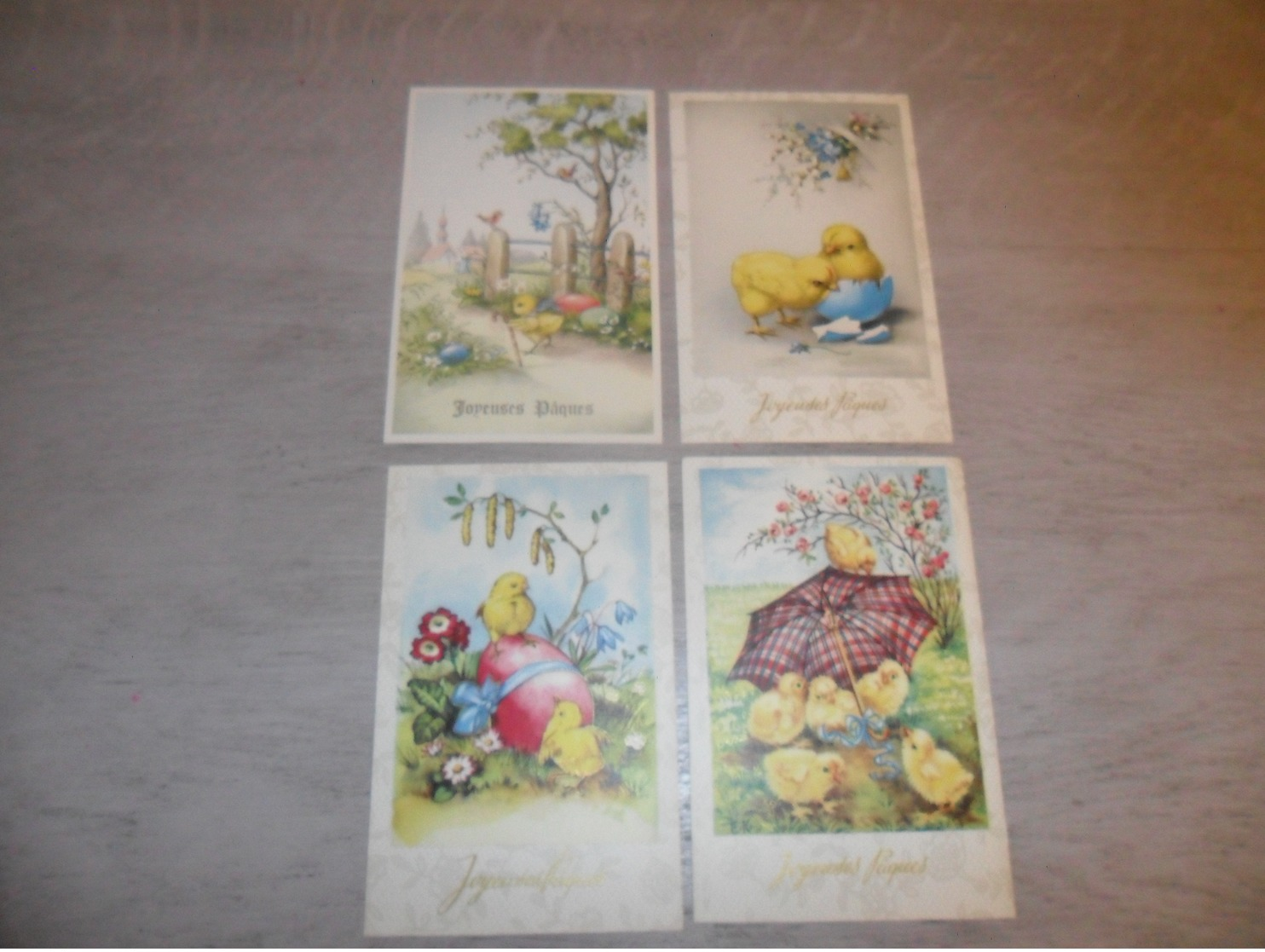 Beau lot de 60 cartes postales de fantaisie  Pâques   Mooi lot 60 postkaarten van fantasie  Pasen -  60 scans