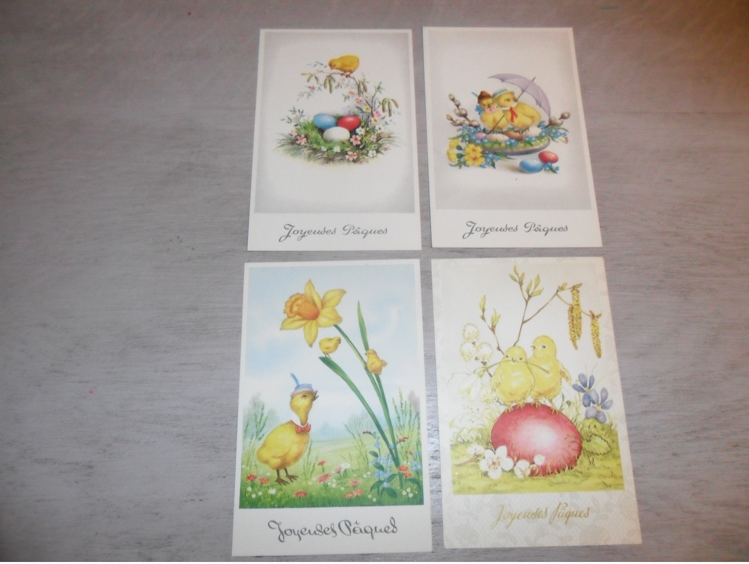 Beau lot de 60 cartes postales de fantaisie  Pâques   Mooi lot 60 postkaarten van fantasie  Pasen -  60 scans