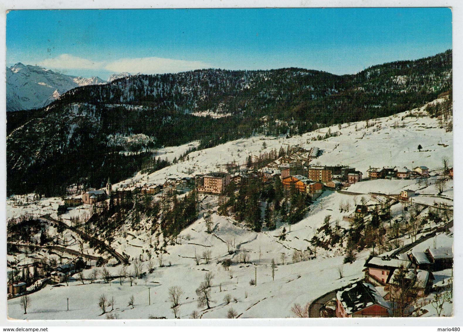 VALLE  D' AOSTA   TORGNON    PANORAMA  INVERNALE      (VIAGGIATA) - Altri & Non Classificati